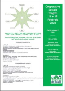 Formazione Recovery Star 17 e 18 febbraio 2020