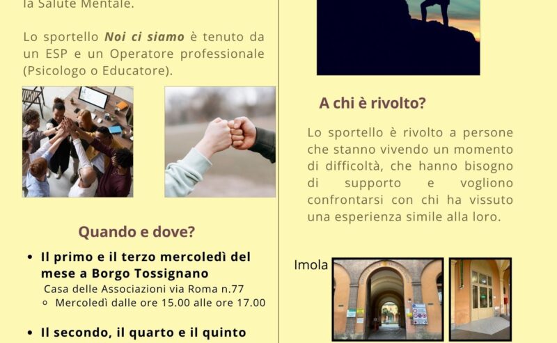Sportello d’ascolto “Noi ci siamo”