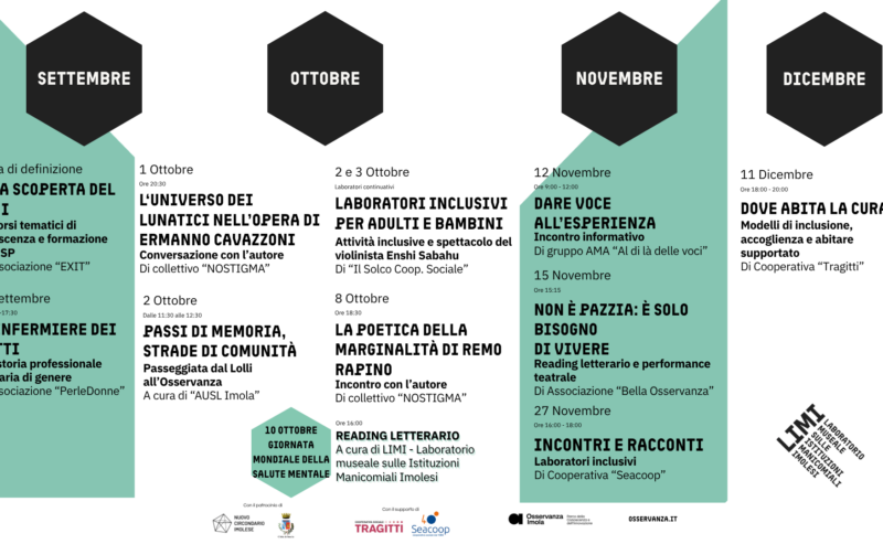 Cartellone invernale degli eventi del LIMI: eventi e incontri all’Osservanza di Imola